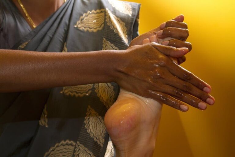 foot oil massage